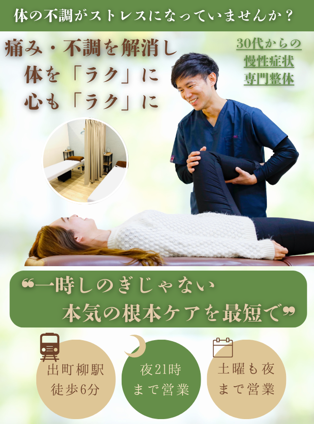 痛みとさよならして、やりたいことをあきらめない日々へ。整体を通じて、やりたいことを応援します